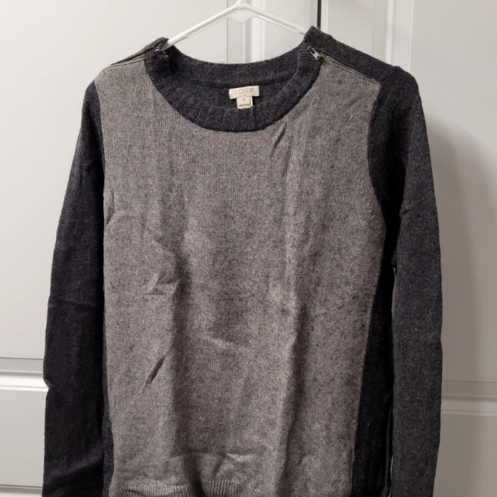 J. Crew Women's Sweater Size: Medium Zippers Merino Wool Blend